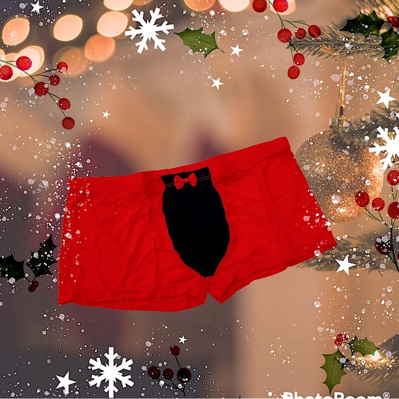Mens Sexy Boxer Briefs Red & Black Boyfriend Husband Gift - Picture 3 of 12